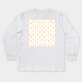 Watercolor Pale Brush Strokes Kids Long Sleeve T-Shirt